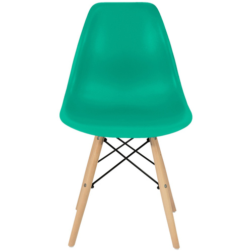 Krzesło Skandynawskie Zielone Drewno Bukowe Salon Biuro