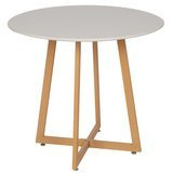 Stolik Kawowy 80cm W Stylu Skandynawskim Biały