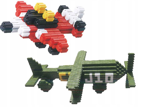 KLOCKI KONSTRUKCYJNE PRZESTRZENNE 3D ZESTAW 320 elem.