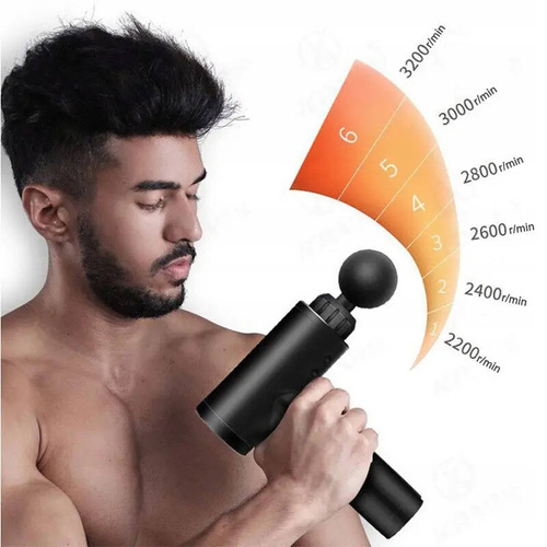 MASAŻER DO MASAŻU CIAŁA MASSAGE GUN PRO Z AKUMULATOREM MOCNY