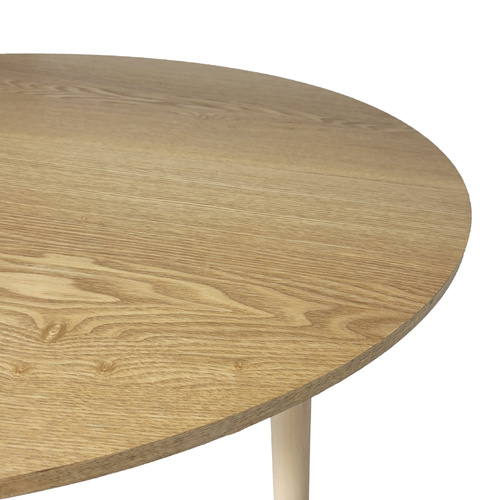 Stół Skandynawski Okrągły 80cm Drewno Bukowe