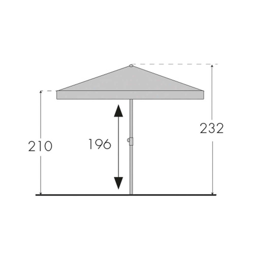 Doppler Parasol Ogrodowy Active 180x120cm Rudy