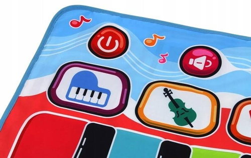 MATA MUZYCZNA EDUKACYJNA PIANINKO DUŻA DLA DZIECI NAGRYWA