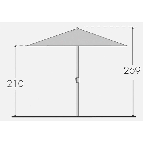 Doppler Parasol Ogrodowy Sunline Waterproof 230x190cm Rudy 831 484543