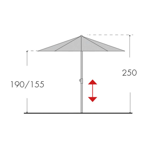 Doppler Parasol Ogrodowy Sunline IV 280cm RW Ecru