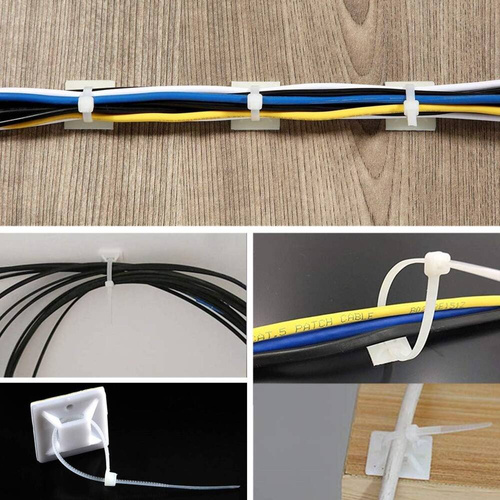 Opaski Zaciskowe Trytki Trytytki Białe Mocne 2,5x100mm 100szt