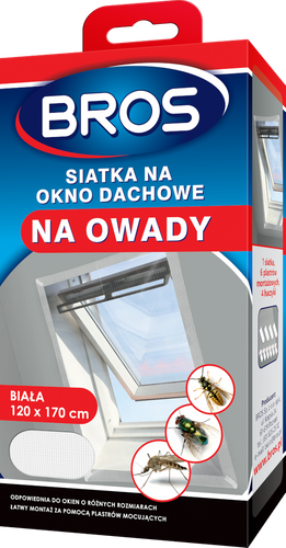 BROS siatka na okno dachowe 120x170 na owady
