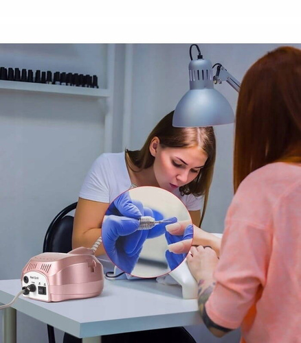 FREZARKA DO PAZNOKCI MANICURE PEDICURE MOCNA PROFESJONALNA 80W FREZY ZESTAW