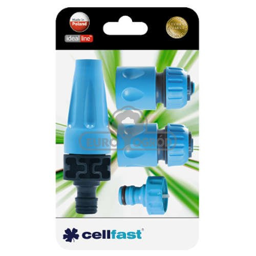 Cellfast Zestaw Zraszacz Prosty + Złącza Ideal Line 3/4'' 50-505
