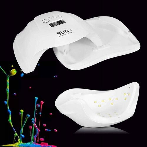 Lampa Do Paznokci UV LED Mocna Do Hybryd Żeli SUN X LCD