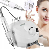 FREZARKA DO PAZNOKCI MANICURE PEDICURE MOCNA PROFESJONALNA 80W FREZY ZESTAW