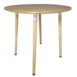 Stół Skandynawski Okrągły 80cm Drewno Bukowe