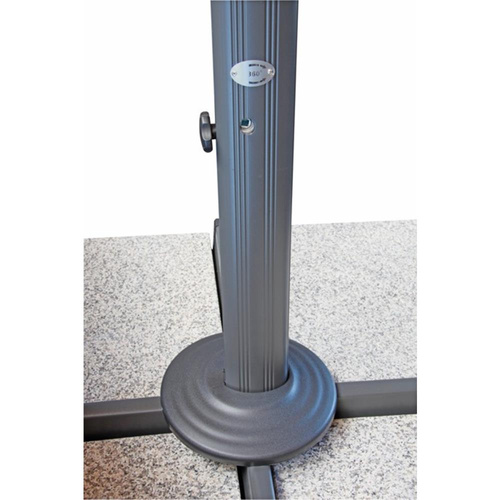 Doppler Parasol Ogrodowy Ravenna 400 cm Antracyt (447218 840)