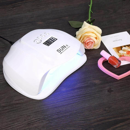 Lampa Do Paznokci UV LED Mocna Do Hybryd Żeli SUN X LCD