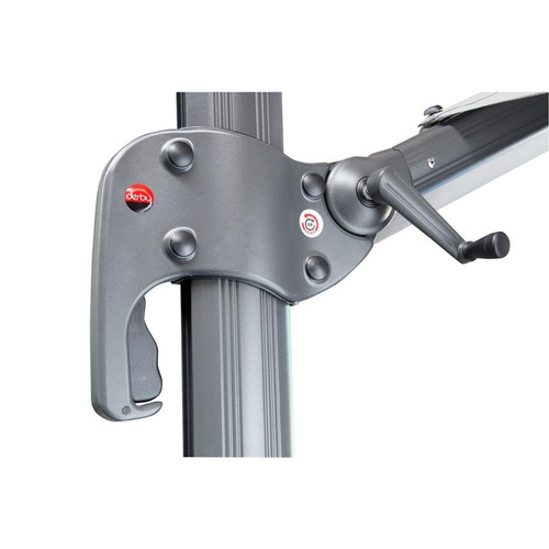 Doppler Parasol Ogrodowy Ravenna 400 cm Szary (447218 827)