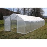 Tunel Ogrodowy Hobby 30m2 Folia PE UV2 + 2 x Drzwi