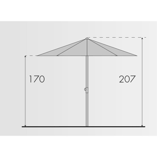 Doppler Parasol Plażowy Windprofi 200cm Niebieski (411607 821)
