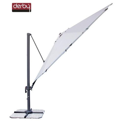 Doppler Parasol Ogrodowy Ravenna 400 cm Szary (447218 827)