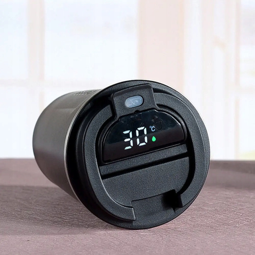 KUBEK TERMICZNY WYSWIETLACZ TEMPERATURY LCD 510ml NA KAWĘ HERBATĘ TERMOS