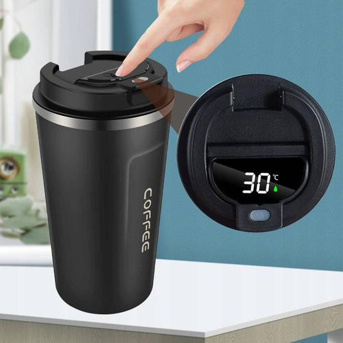 KUBEK TERMICZNY TERMOS WYŚWIETLACZ TEMPERATURY LCD 510ml