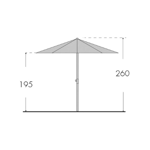 Doppler Parasol Ogrodowy Sunline IV Kawowy 320cm