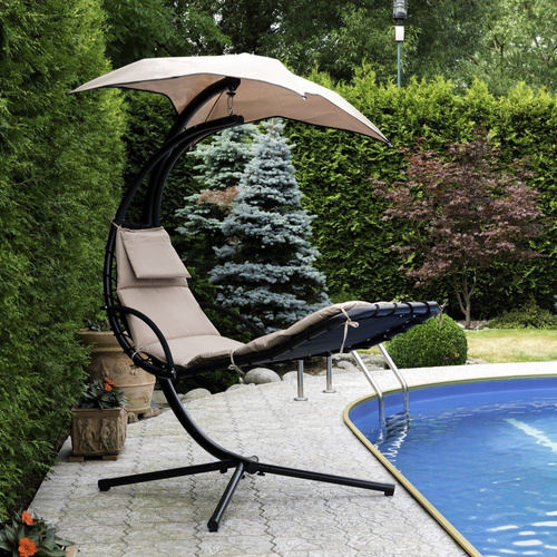 Huśtawka Ogrodowa Single Beżowa 