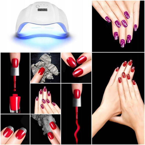 LAMPA DO PAZNOKCI UV LED MOCNA DO HYBRYD ŻELI SUN X LCD