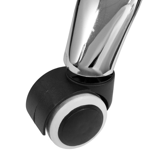 Fotel Krzesło Biurowe Obrotowe Z Poduszką Z Ekoskóry Niebieskie