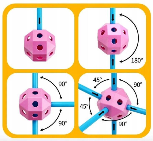 SŁOMKI KLOCKI KONSTRUKCYJNE DUŻE DO BUDOWANIA BAZY 340 elem.