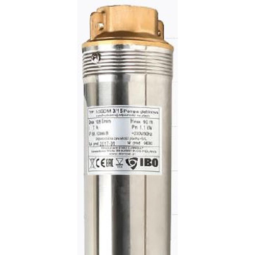 IBO Pompa Głębinowa Z Podwyższoną Odpornością 3,5" SDM3-18 1,5kW 230V + 20m Kabla