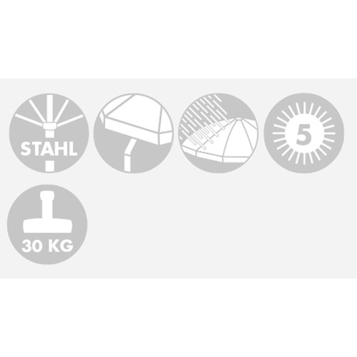 Doppler Parasol Plażowy Windprofi 200cm Seledynowy (411607 834)