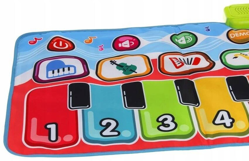 MATA MUZYCZNA EDUKACYJNA PIANINKO DUŻA DLA DZIECI NAGRYWA