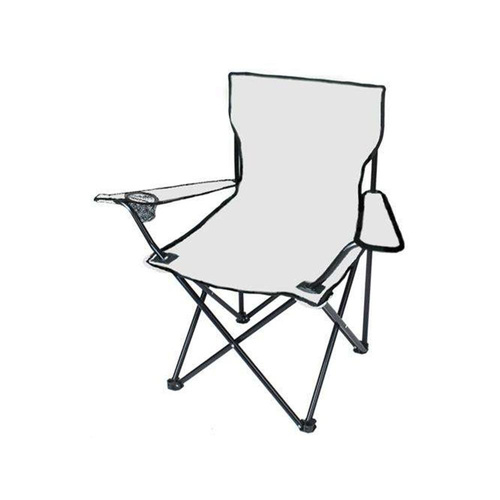 Krzesło Wędkarskie Szare Campingowe