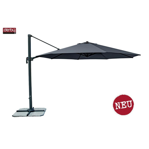 Doppler Parasol Ogrodowy Ravenna 400 cm Antracyt (447218 840)