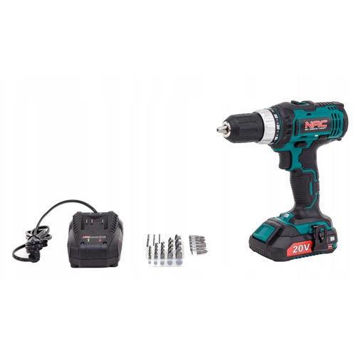 NAC CDB2-LI-20V Wiertarko-Wkrętarka AKKU MultiSystem + 2x Akumulator 2Ah 