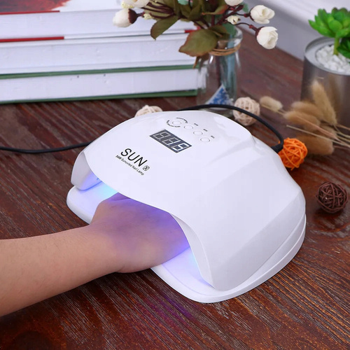 Lampa Do Paznokci UV LED Mocna Do Hybryd Żeli SUN X LCD