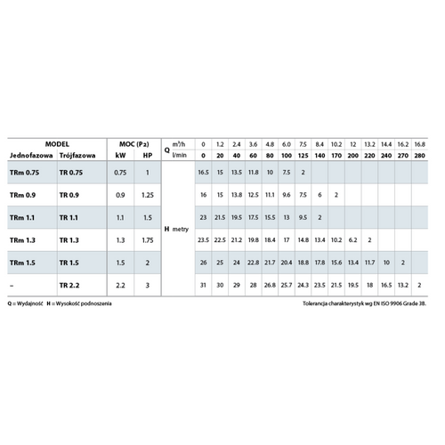 Pedrollo TRITUS TR 0.9 Pompa Zatapialna Z Rozdrabniaczem 400V 170 l/min