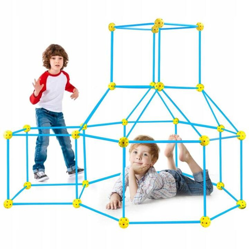 SŁOMKI KLOCKI KONSTRUKCYJNE DUŻE DO BUDOWANIA BAZY 68 elem.