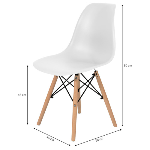 Krzesło Skandynawskie Zielone Drewno Bukowe Salon Biuro