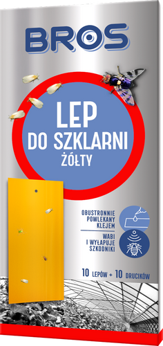 BROS lep do szklarni żółty 10 szt
