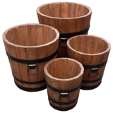 Drewdon Donica Sosnowa z Uchwytami 50x45 Rustikal Orzech