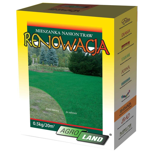 AGRO-LAND Mieszanka Traw RENOWACJA 1kg