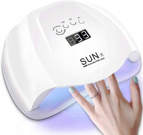 Lampa Do Paznokci UV LED Mocna Do Hybryd Żeli SUN X LCD