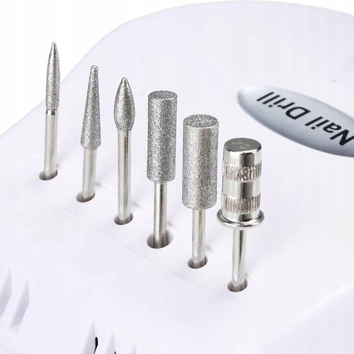 FREZARKA DO PAZNOKCI MANICURE PEDICURE MOCNA PROFESJONALNA 80W FREZY ZESTAW