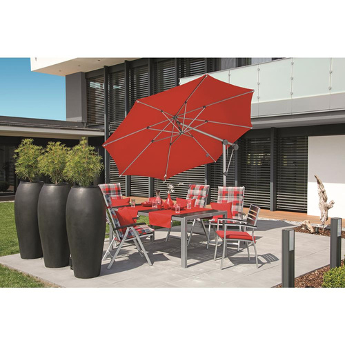 Doppler Parasol Ogrodowy Protect Pendel 400cm Rudy (447215 T831)