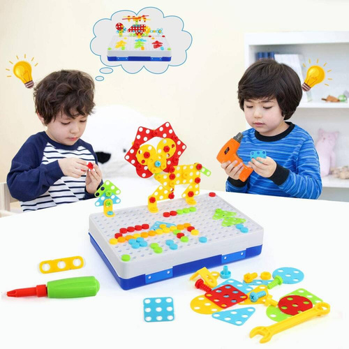 KREATYWNE PUZZLE KLOCKI KONSTRUKCYJNE 3D WKRĘTARKA WALIZKA 237 elem.
