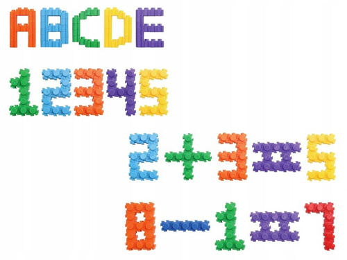 KLOCKI KONSTRUKCYJNE PRZESTRZENNE 3D DUŻY ZESTAW 685 elem.