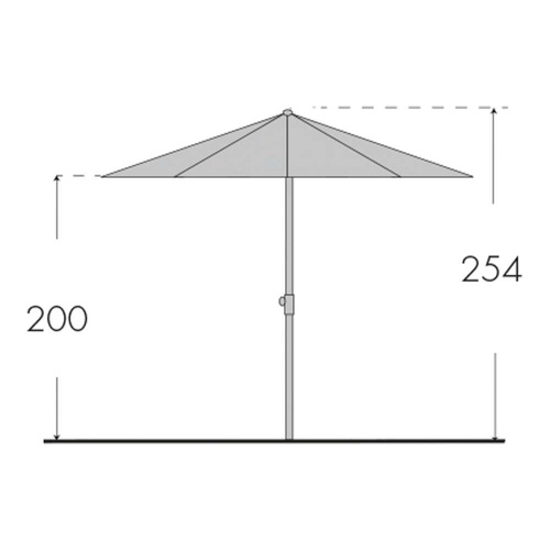 Doppler Parasol Ogrodowy Protect Antracytowy 340cm