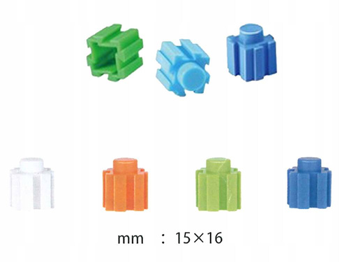 KLOCKI KONSTRUKCYJNE PRZESTRZENNE 3D DUŻY ZESTAW 685 elem.