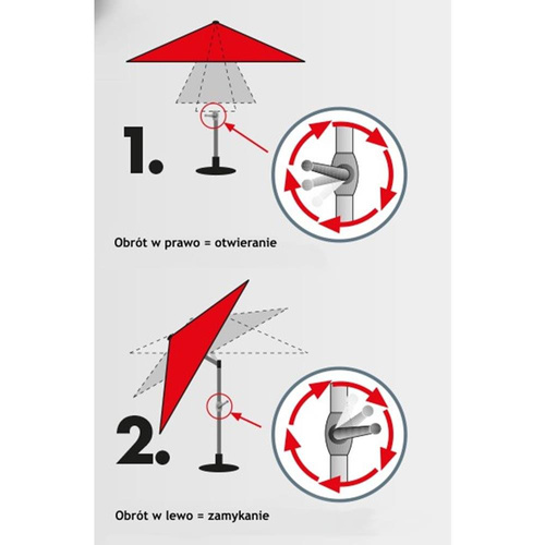 Doppler Parasol Ogrodowy Active Auto Tilt 210cm Kawowy (404437 846)